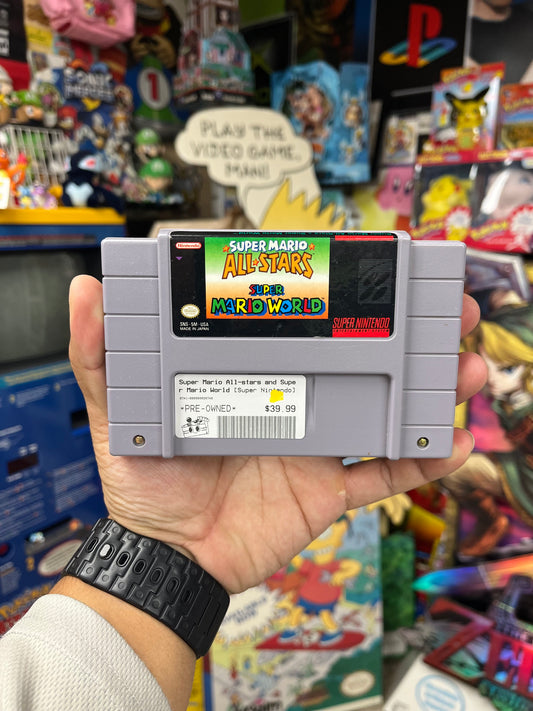 Super Mario All-Stars + Super Mario World - SNES Loose