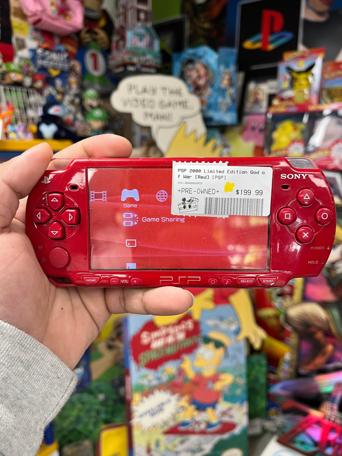 PSP 2000 Limited Edition God of War [Red]
