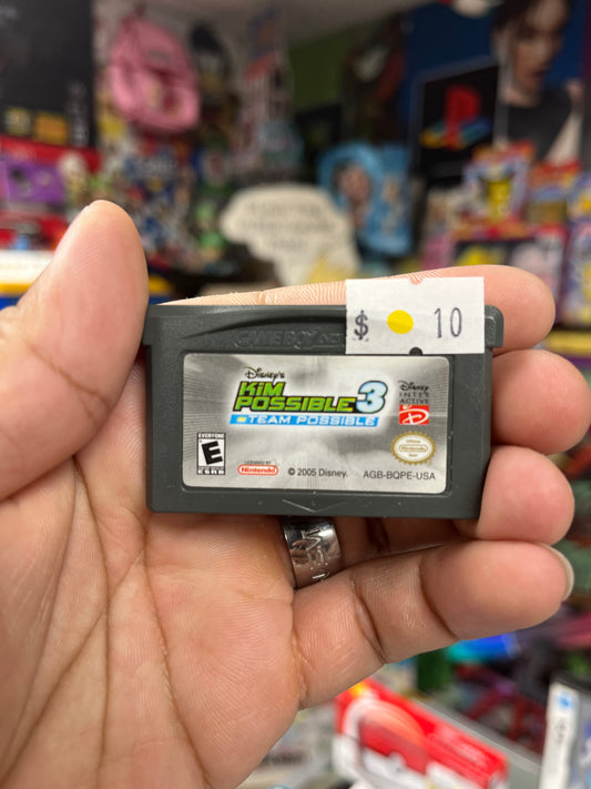 Kim Possible 3 Team Possible - GBA Loose