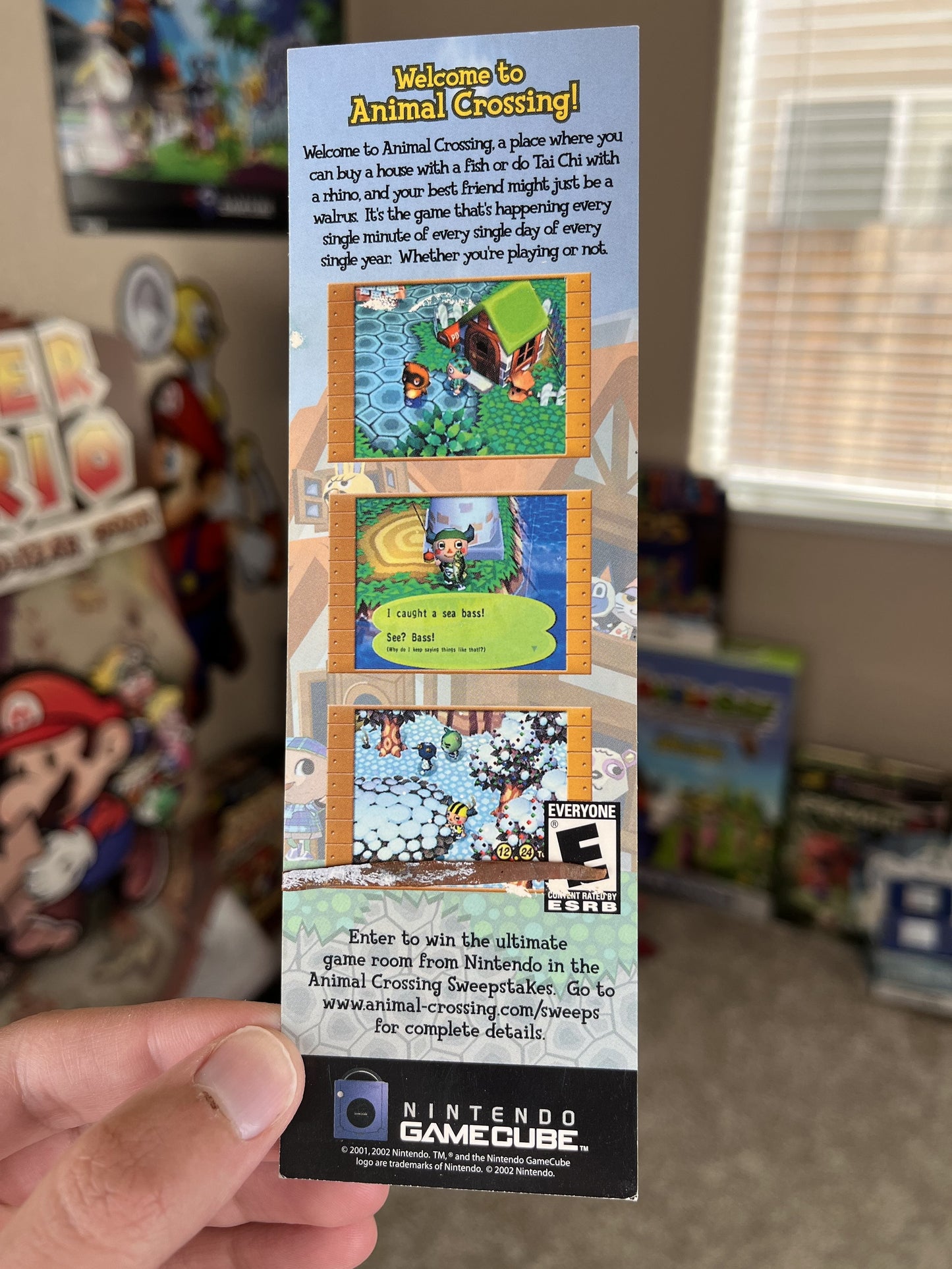 Rare Promotional Animal Crossing GameCube Bookmark