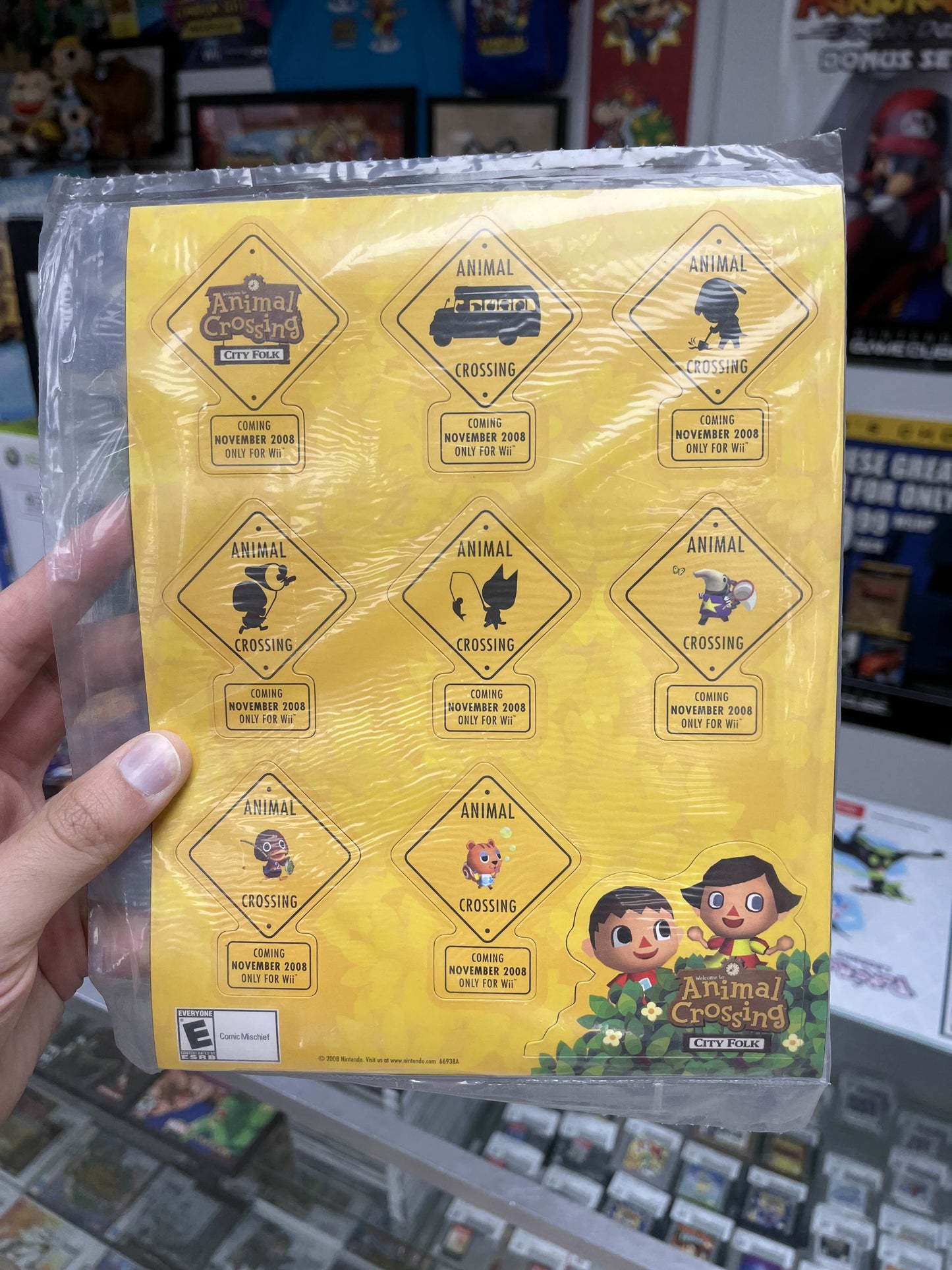 Animal Crossing City Folk Rare Promotional Magnets