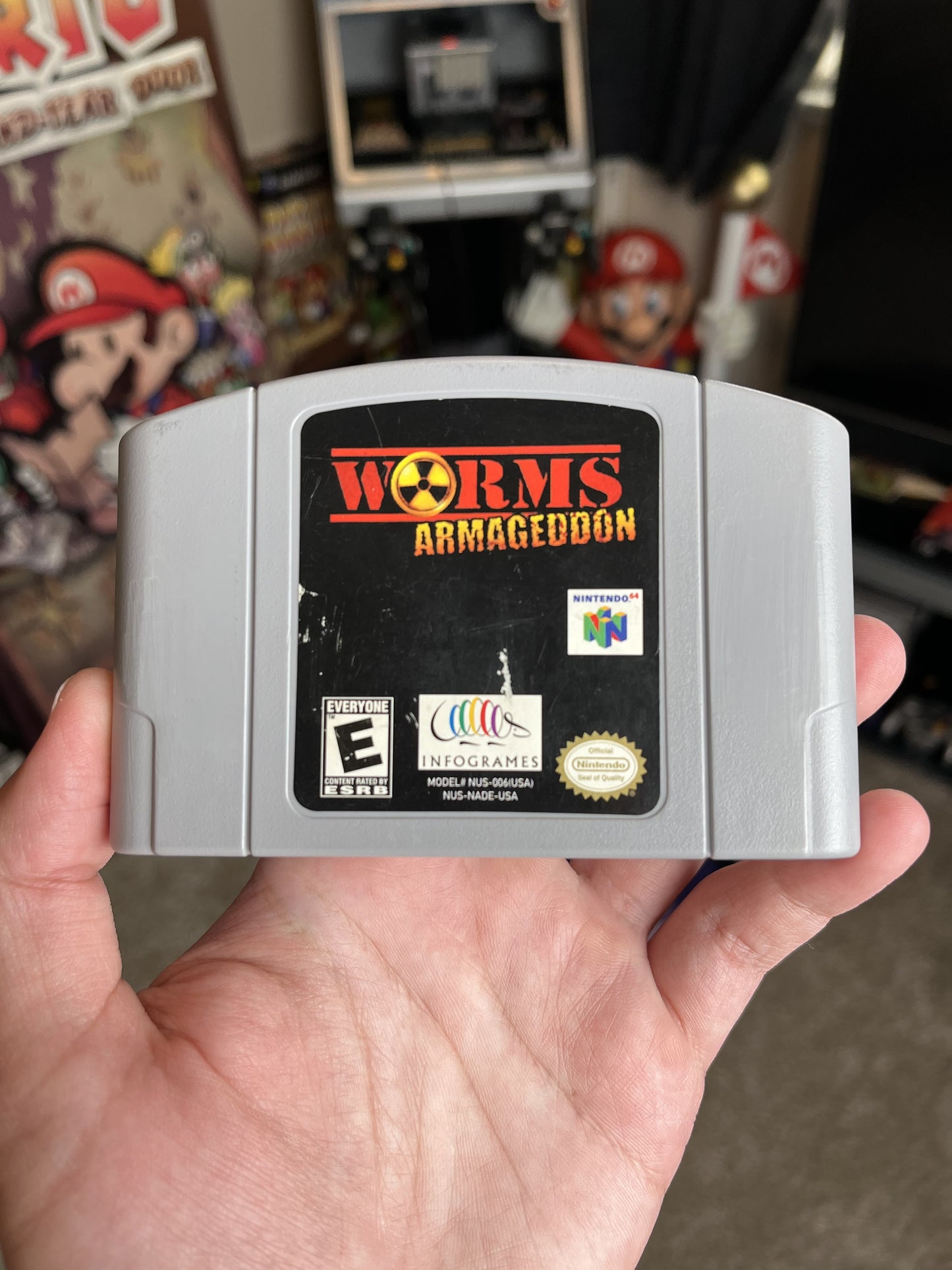 Worms Armageddon N64 Clean W/ Protector