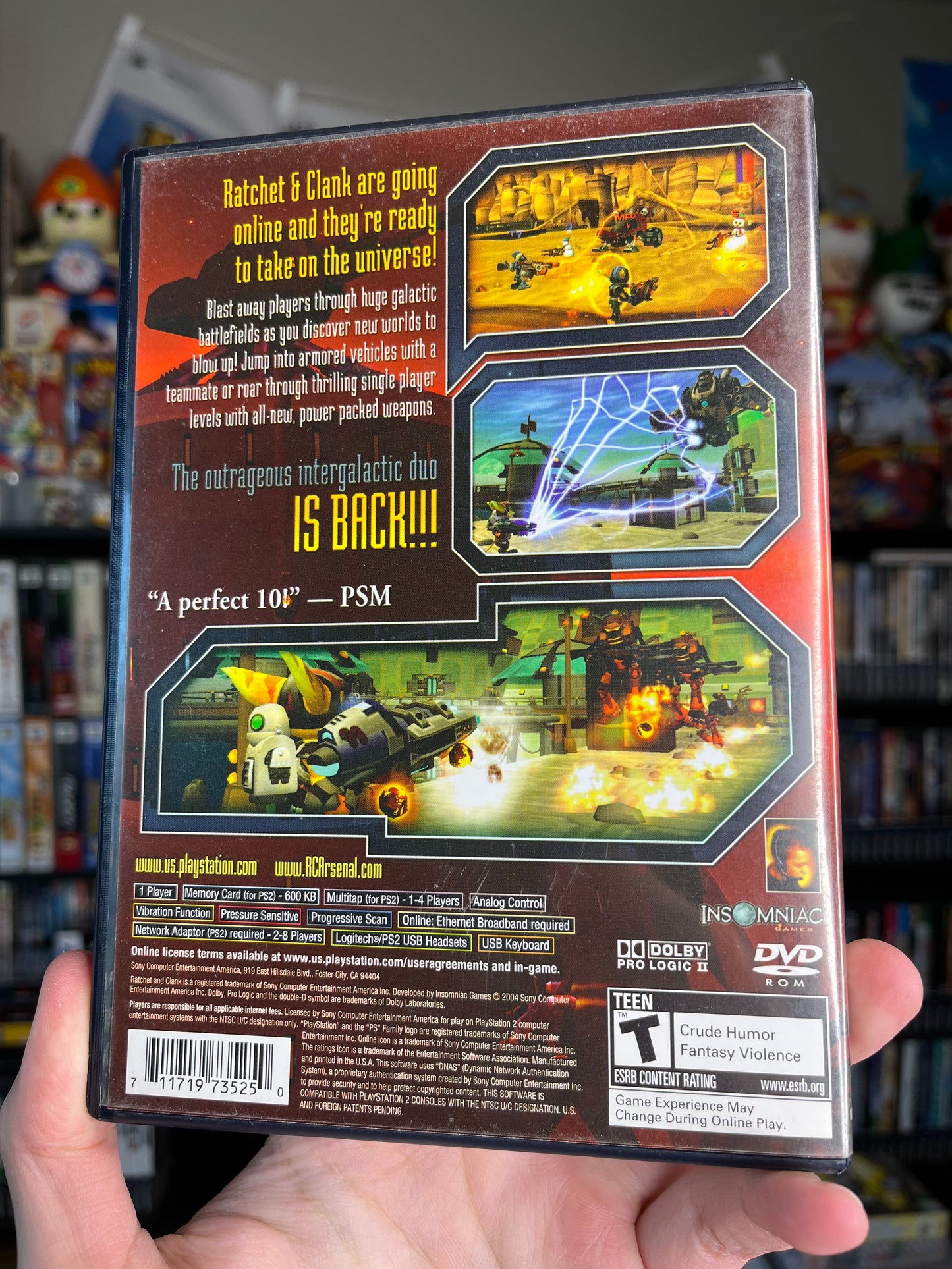 Ratchet & Clank Up Your Arsenal PS2 CIB Clean