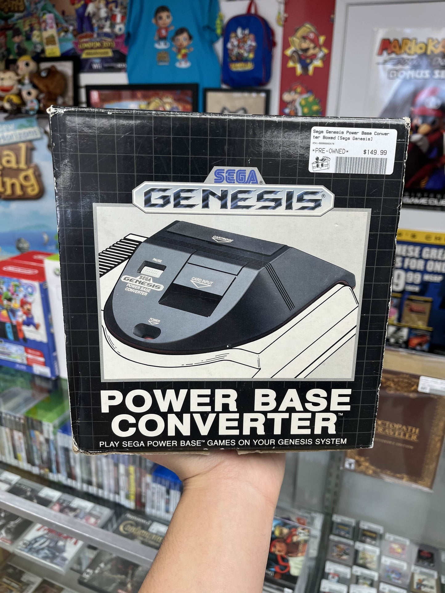 Sega Genesis Power Base Converter Boxed CLEAN