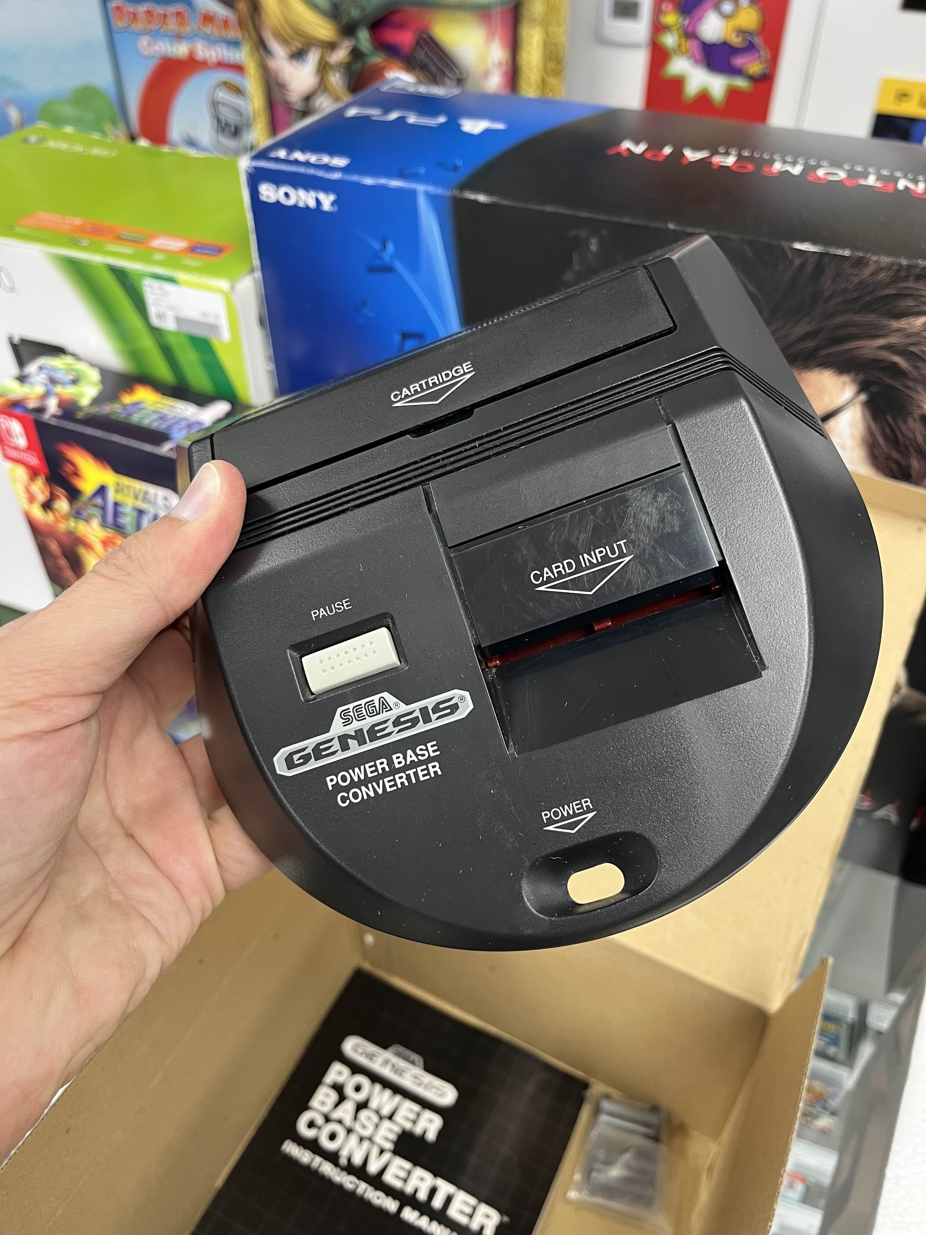 Sega Genesis Power Base Converter Boxed CLEAN – CakeHoarder Games