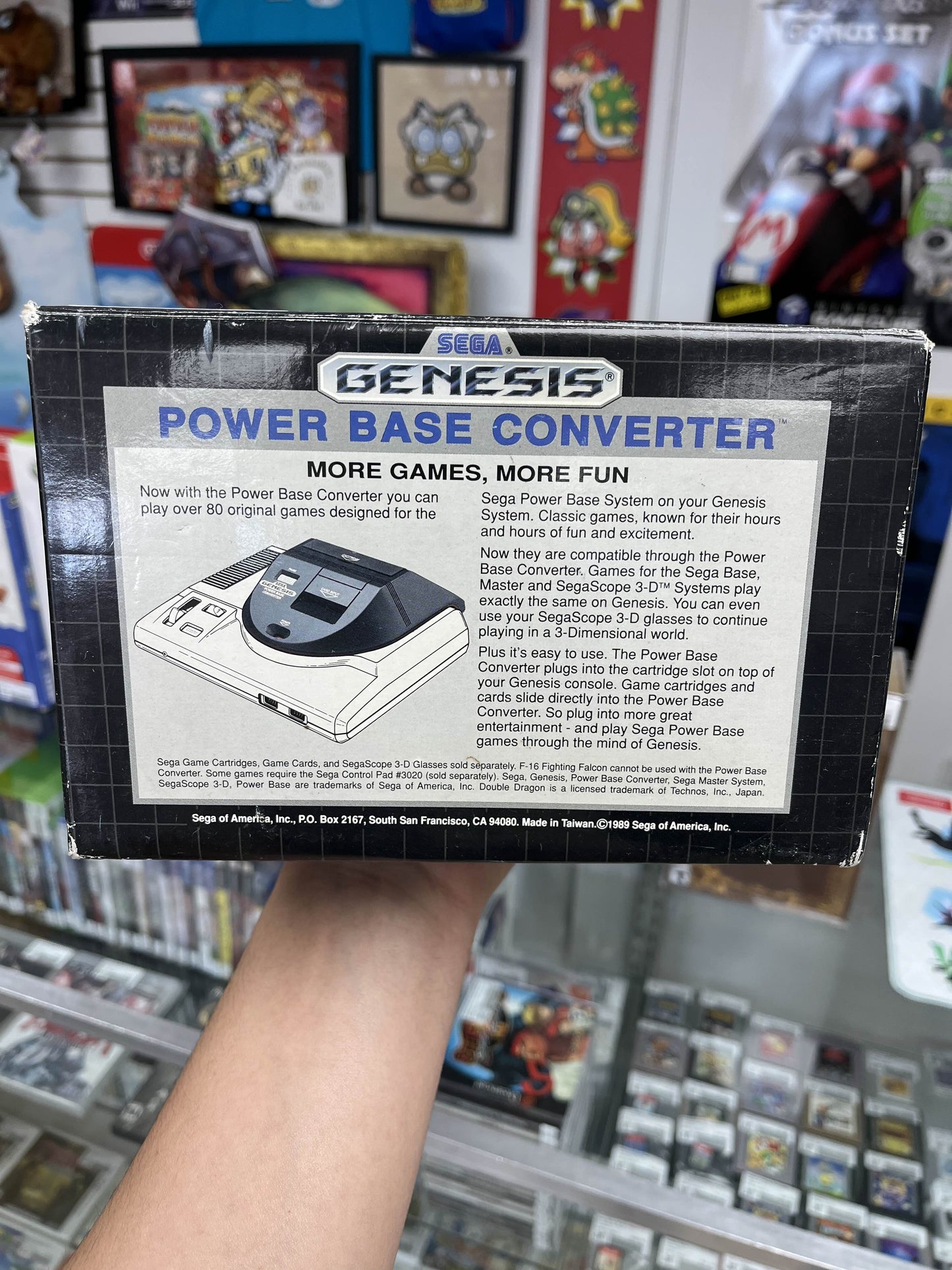 Sega Genesis Power Base Converter Boxed CLEAN