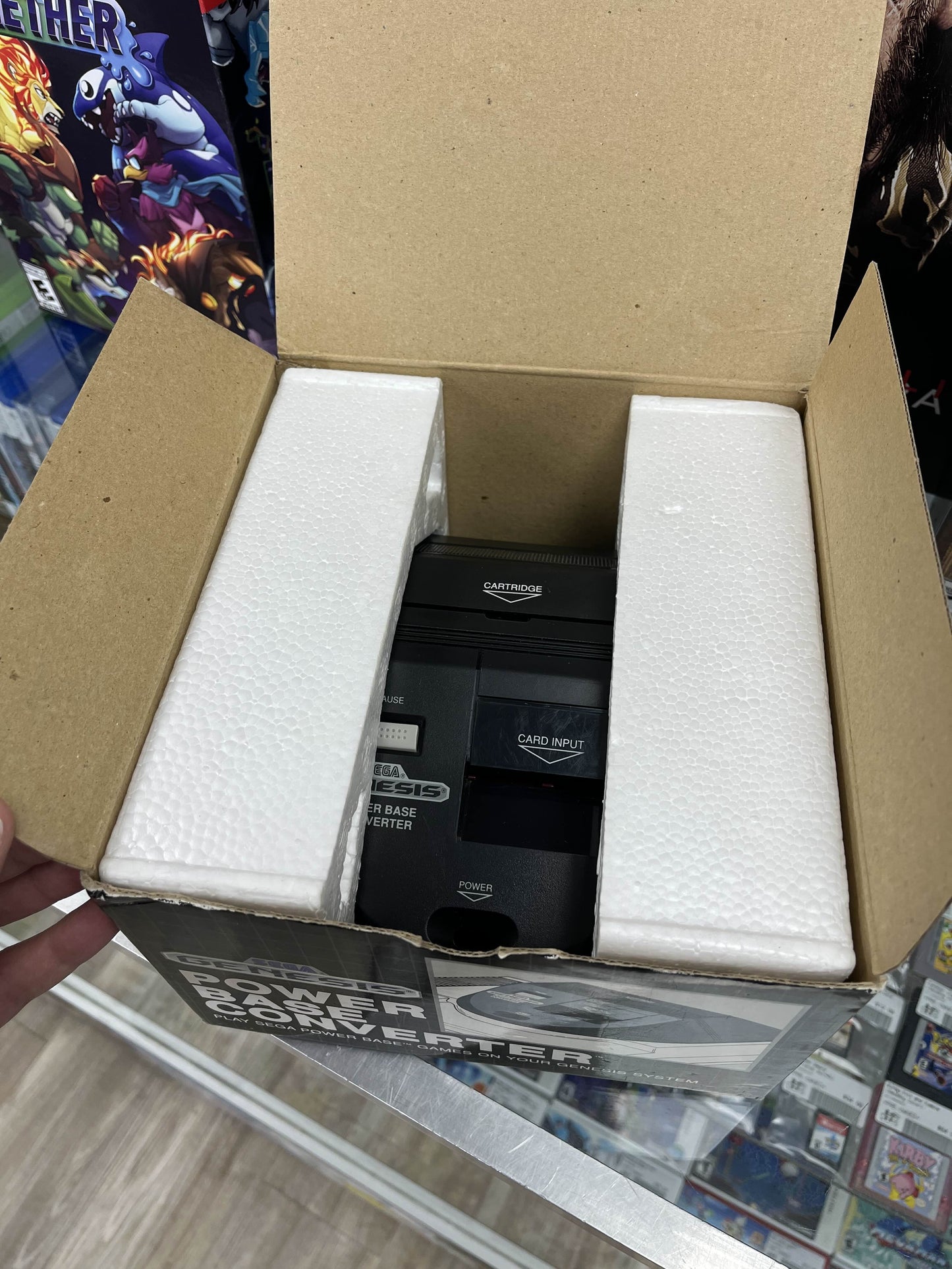 Sega Genesis Power Base Converter Boxed CLEAN