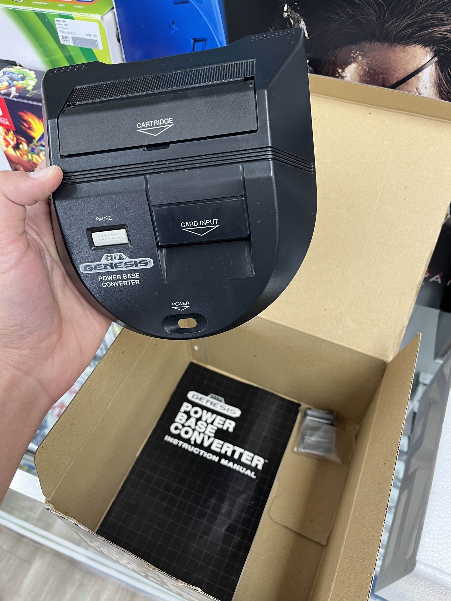 Sega Genesis Power Base Converter Boxed CLEAN