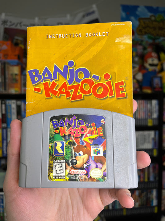 Banjo Kazooie N64 Authentic W/ Manual