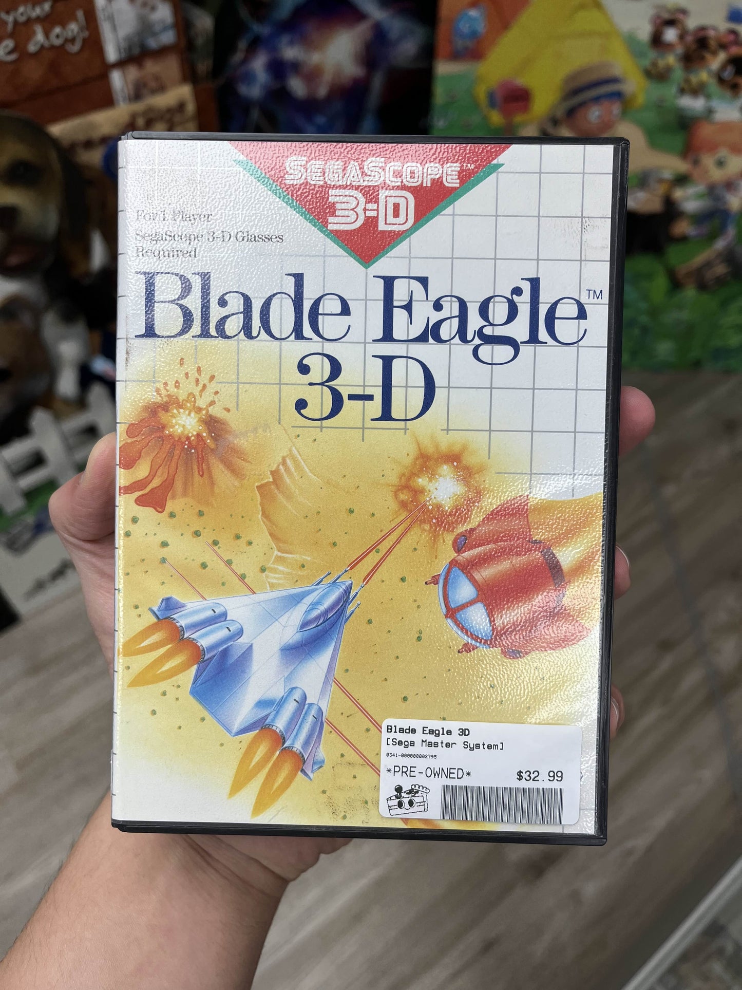 Blade Eagle 3-D Sega Master System CIB