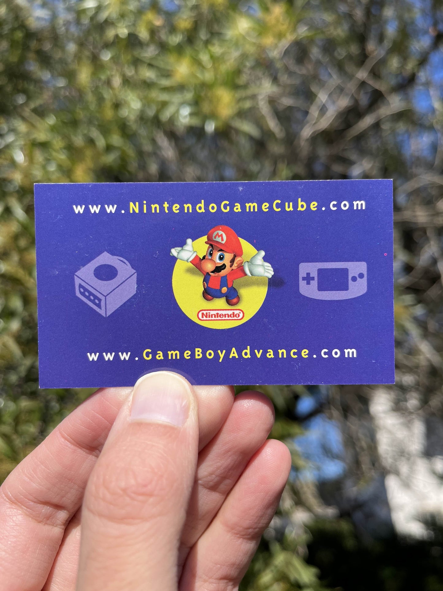 Early 2000's GameCube/GBA Era Nintendo Promo Business Card *RARE*