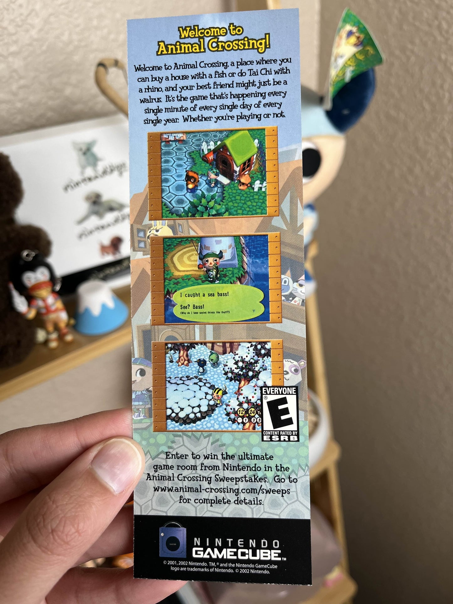 Animal Crossing GameCube Promo Bookmark RARE