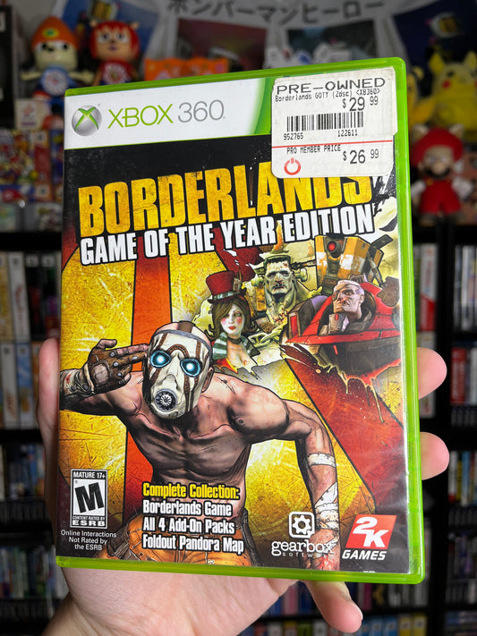 Borderlands GOTY Edition Xbox 360 CIB