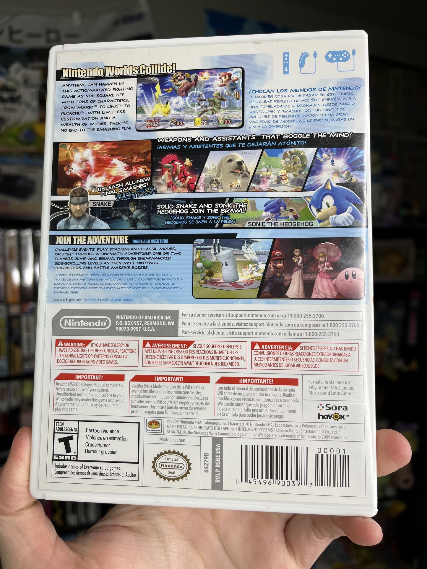 Super Smash Bros. Brawl Wii Boxed