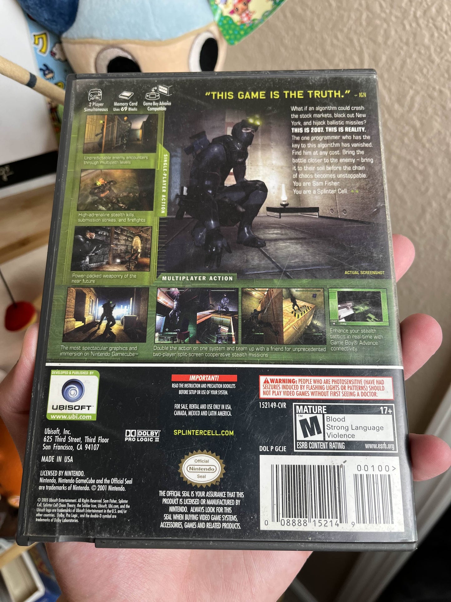 Splinter Cell Chaos Theory GameCube Boxed