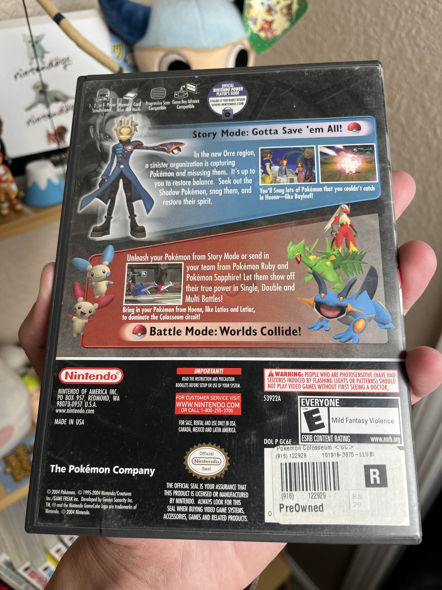 Pokemon Colosseum GameCube Boxed Clean Disc