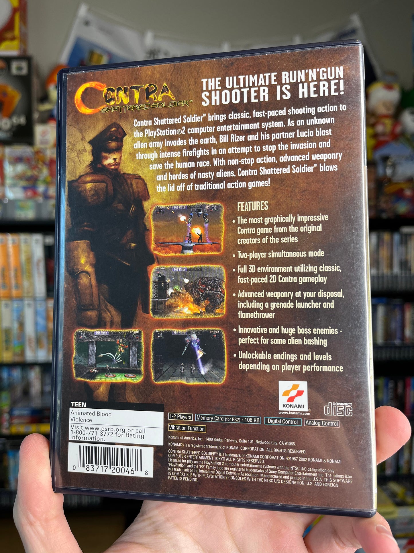 Contra Shattered Soldier PS2 CIB