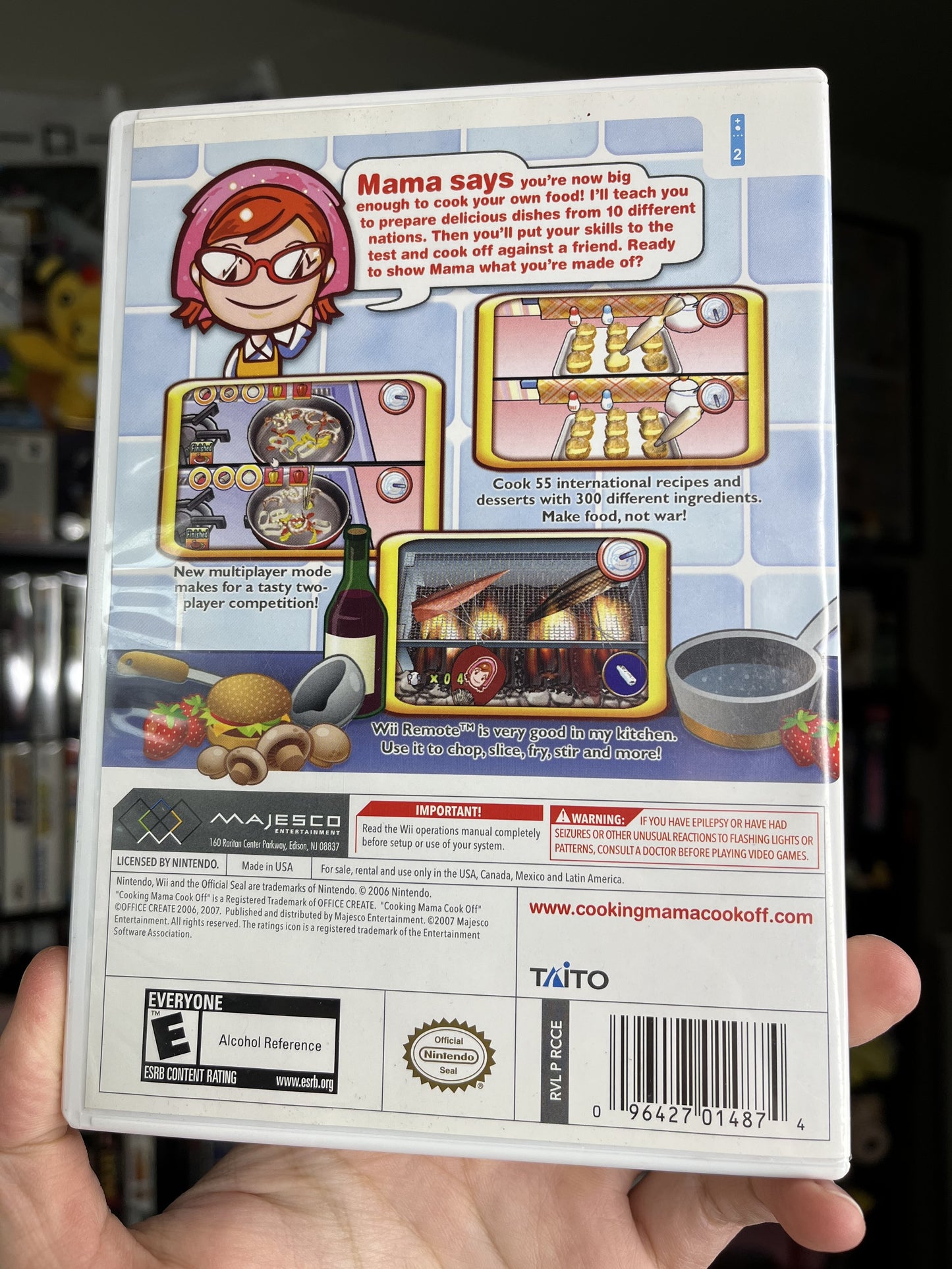 Cooking Mama Cook Off Wii CIB Clean