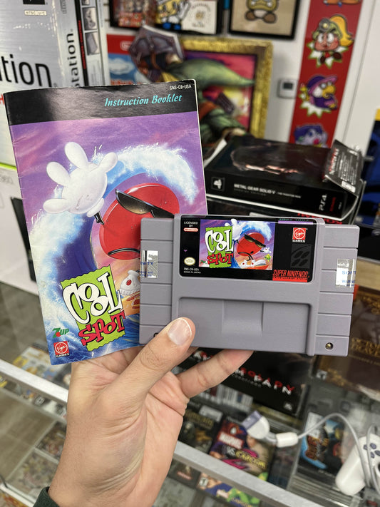 Cool Spot SNES Cart + Manual CLEAN