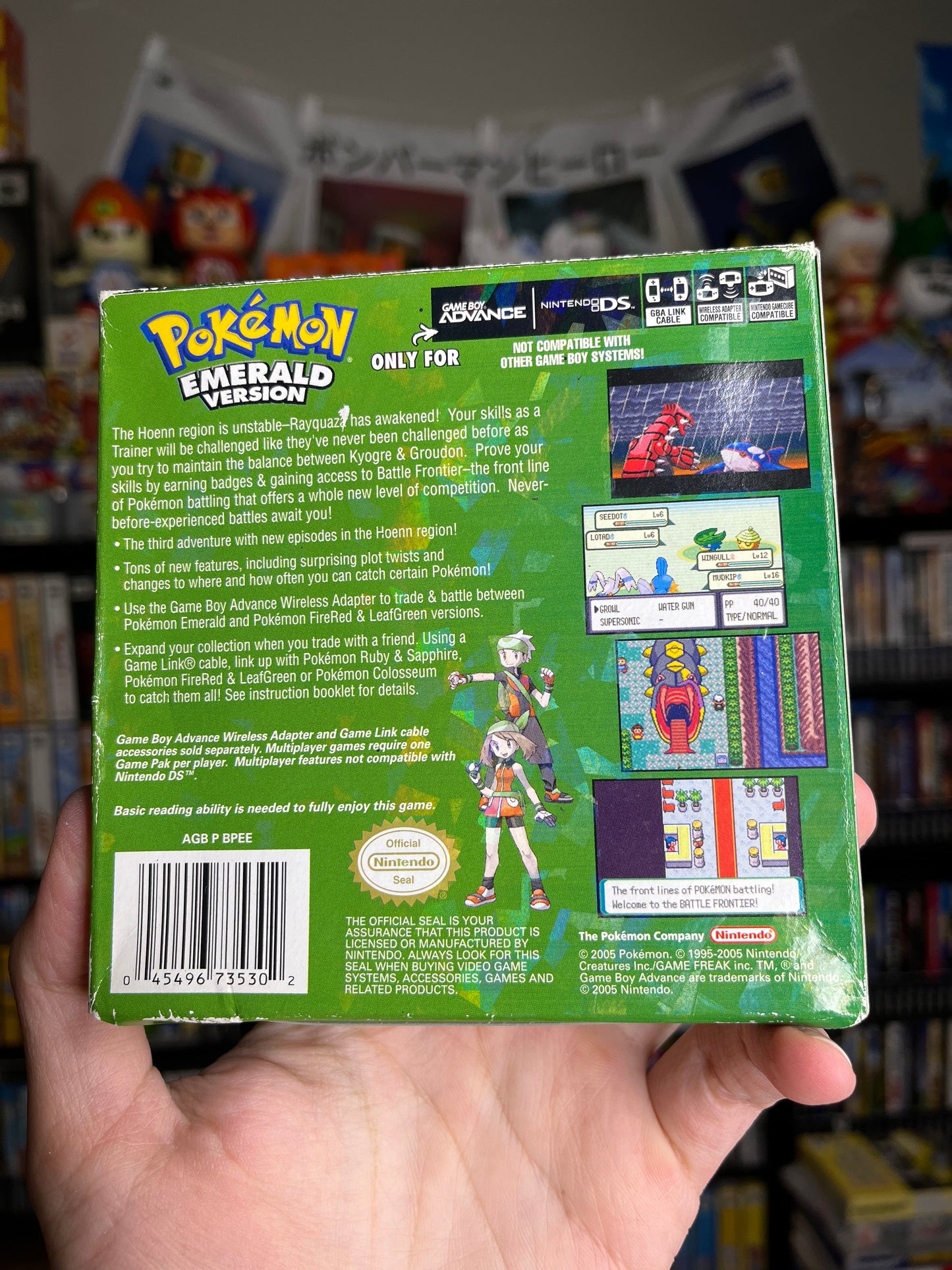 Pokemon Emerald GBA CIB W/ Poster