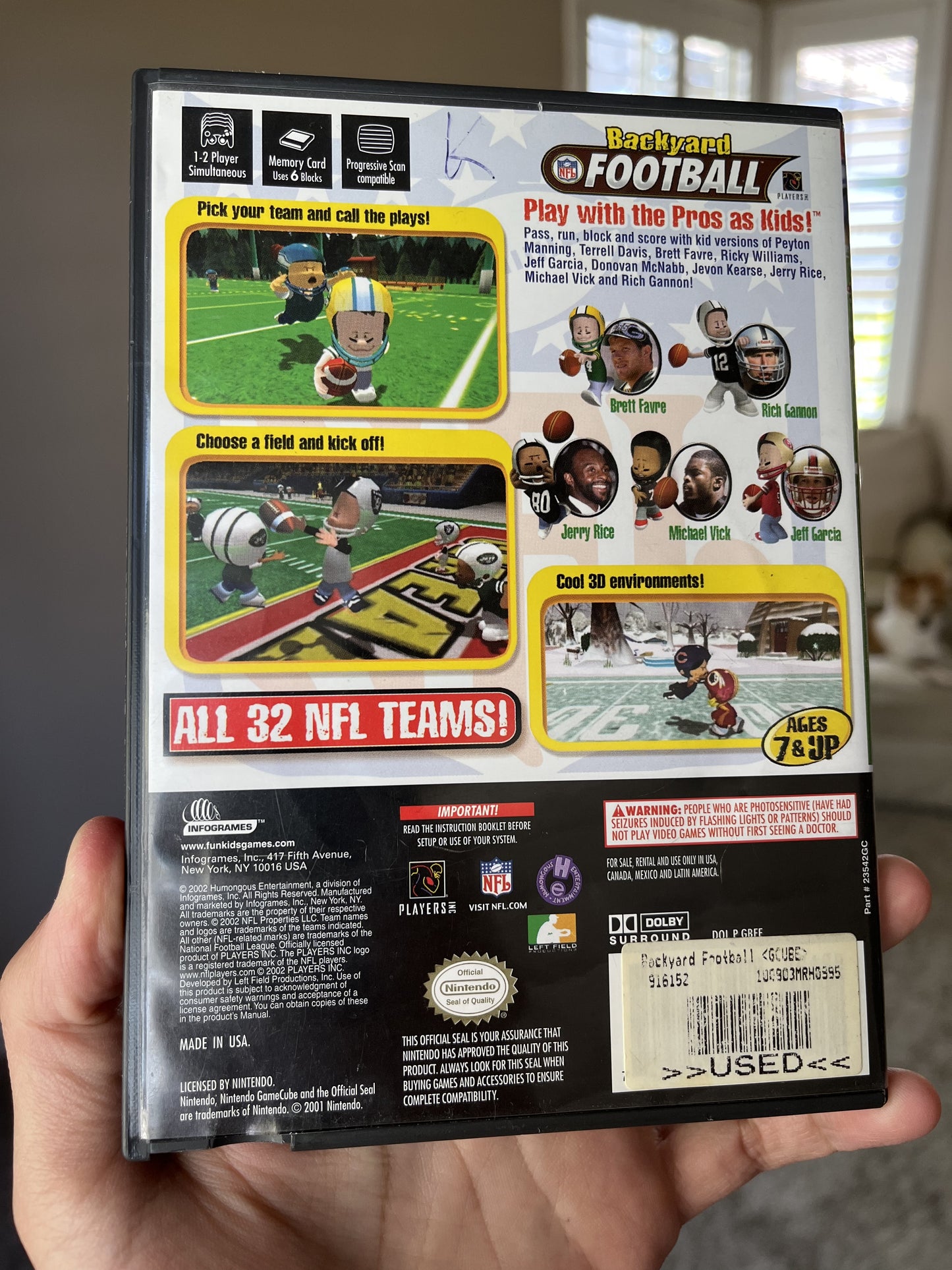 Backyard Football GameCube CIB