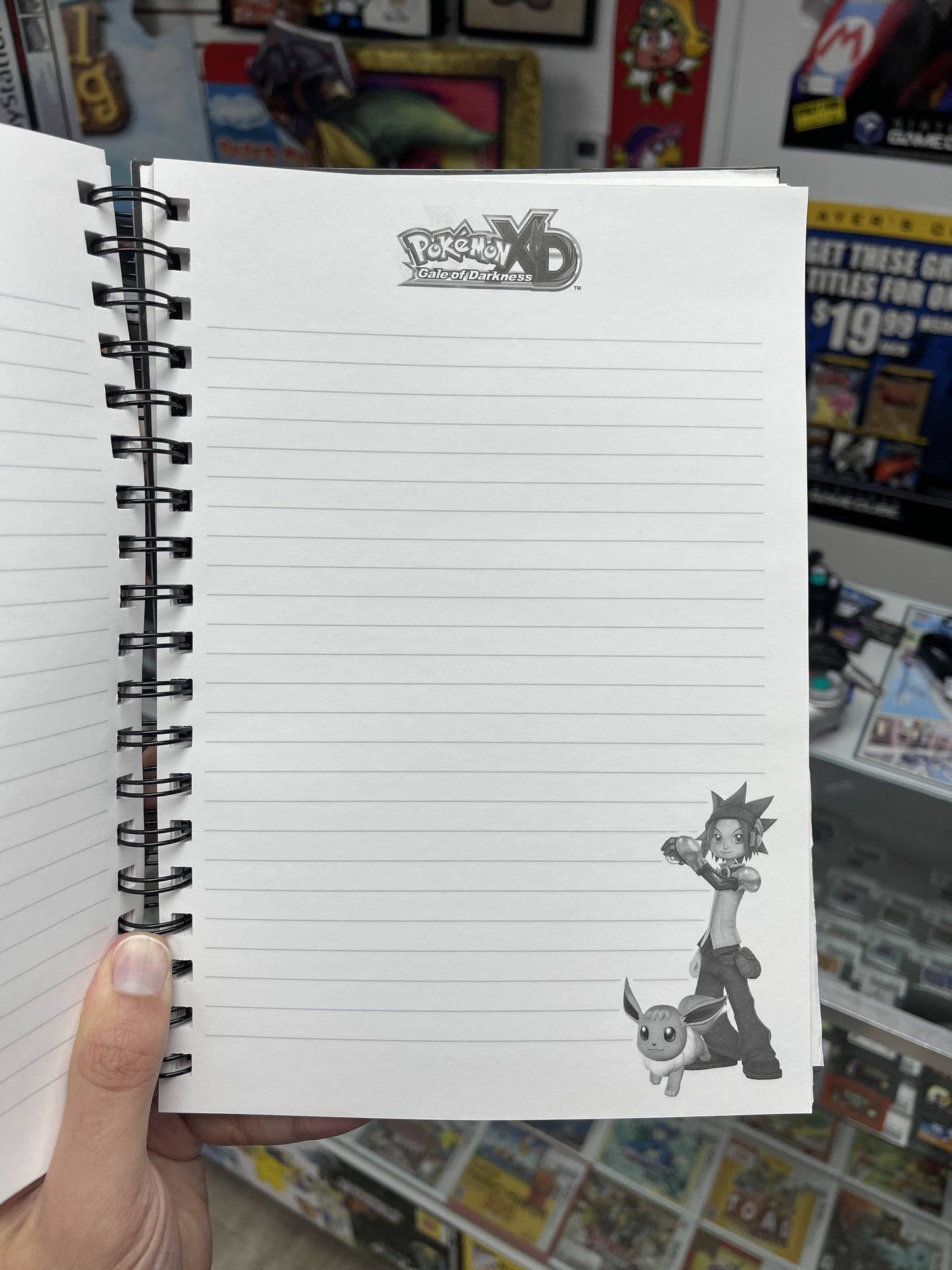 Pokemon XD Gale of Darkness GameCube Promo Notebook Rare