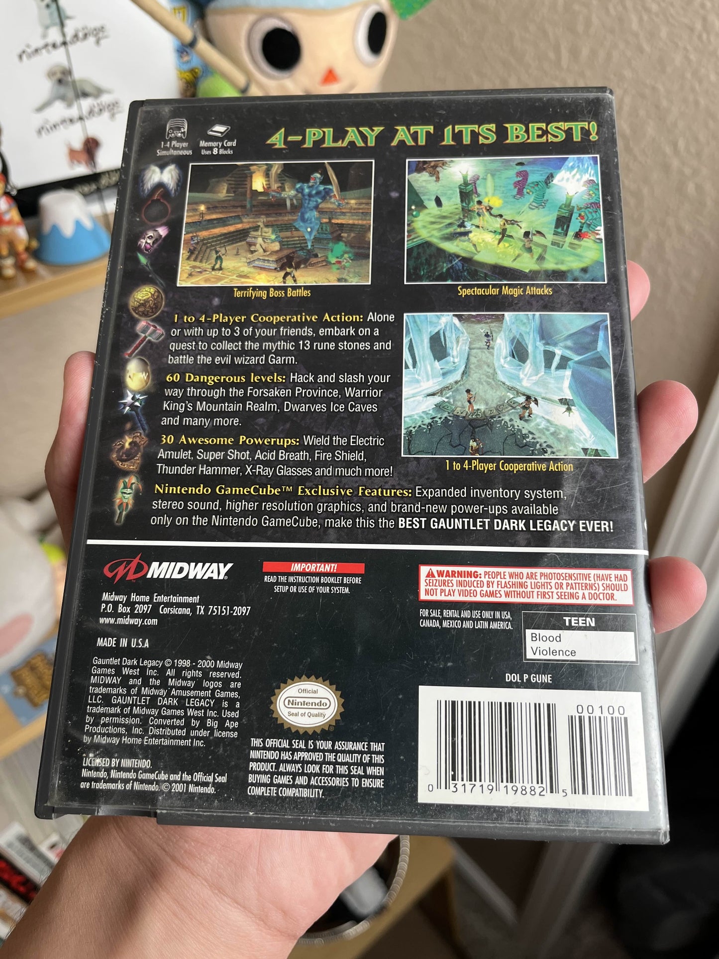 Gauntlet Dark Legacy GameCube CIB Clean