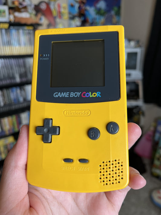 Game Boy Color Dandelion Yellow Clean Works Great