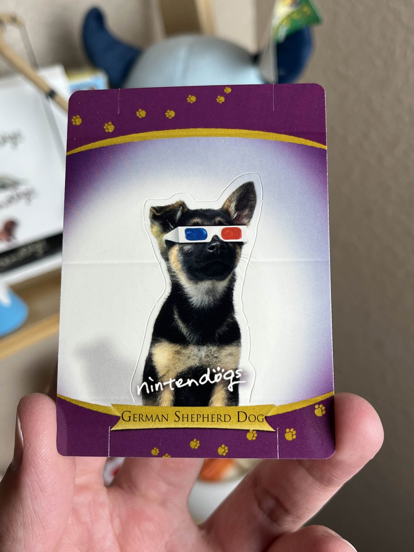 Nintendogs Miniature German Shepherd Standee Card RARE