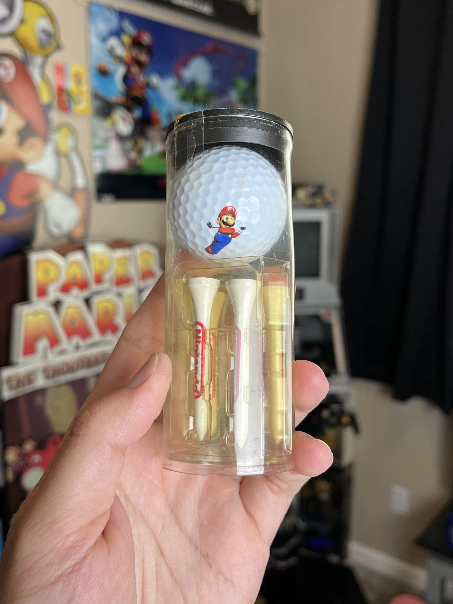 Mario Golf 64 Promotional Golf Ball + Tees Sealed