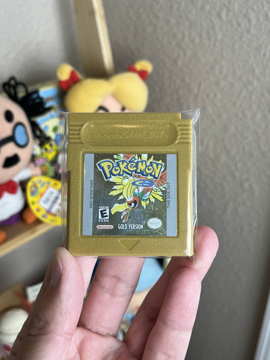 Pokemon Gold GameBoy Clean & Authentic Fresh Battery