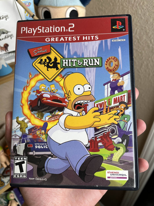 Simpson's Hit N' Run PS2 CIB Clean