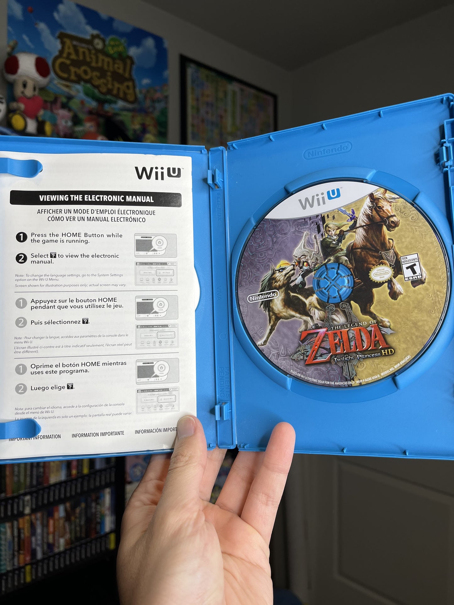 Zelda Twilight Princess HD Wii U CIB Clean