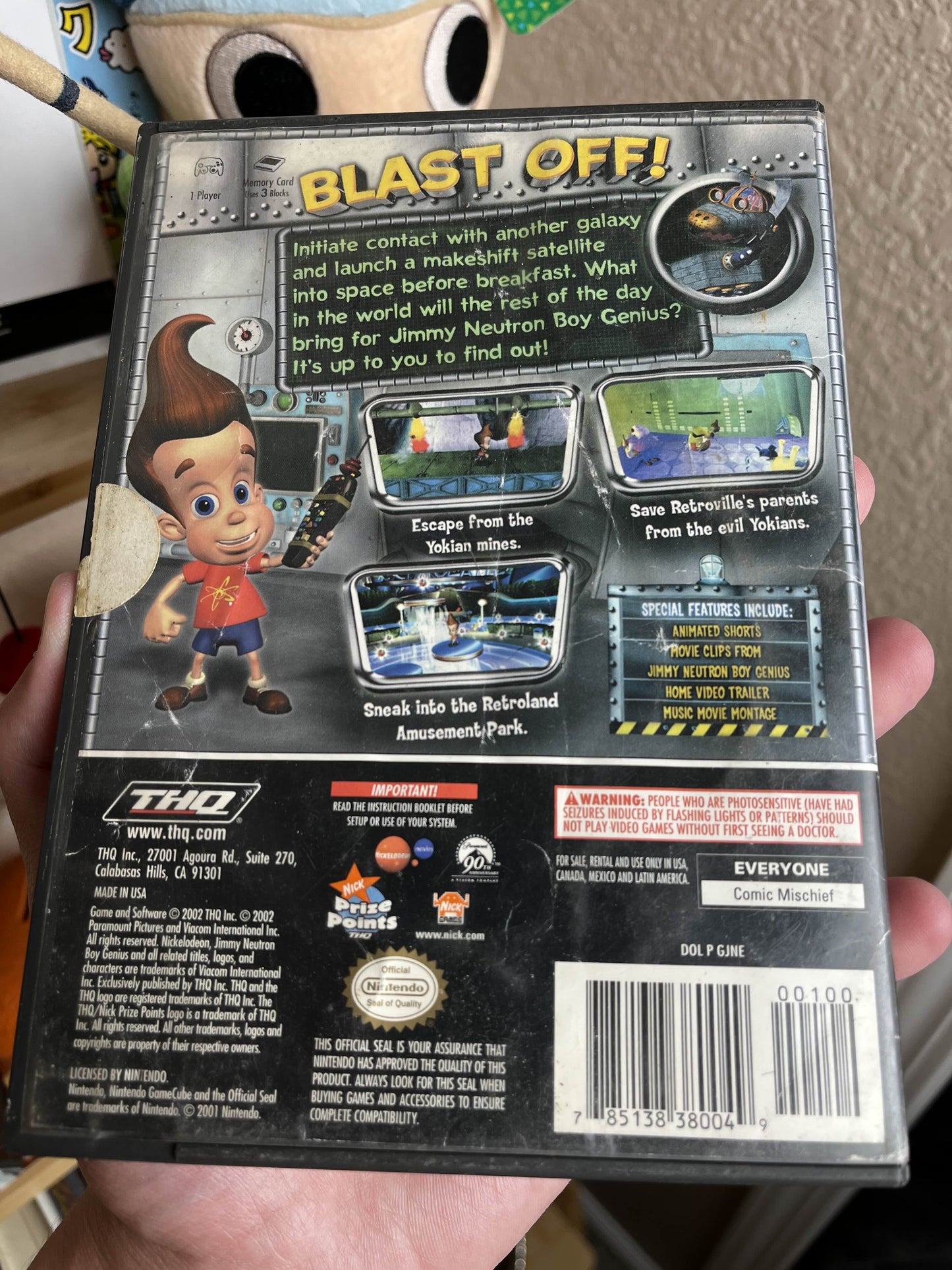 Jimmy Neutron GameCube Boxed