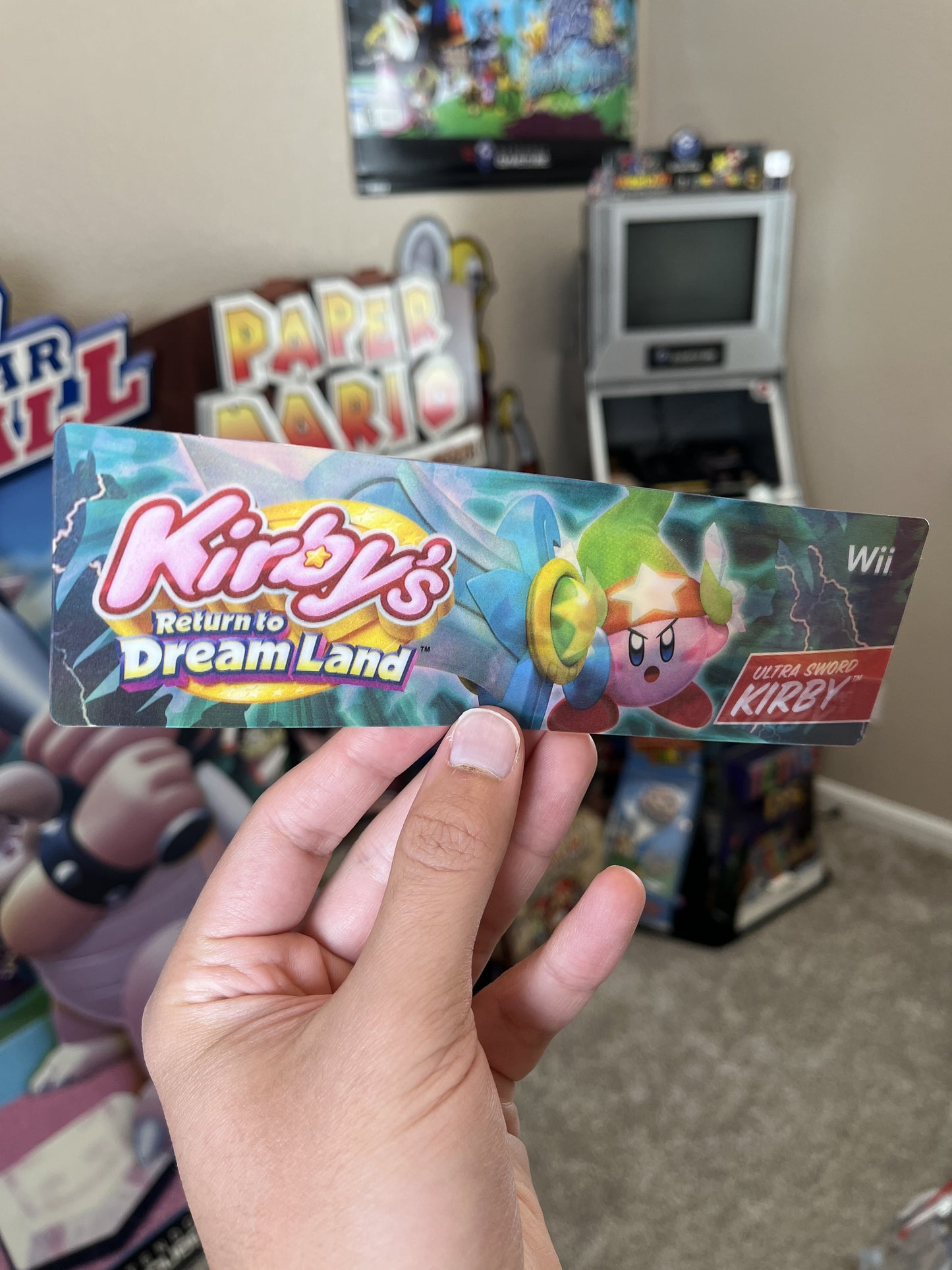 Kirby Return to Dreamland Wii Lenticular Promo Bookmark