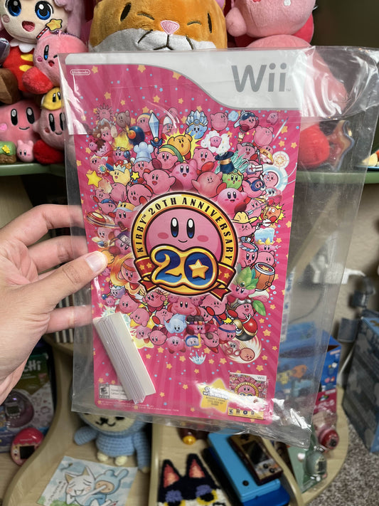 Kirby 20th Anniversary Wii Store Display SEALED