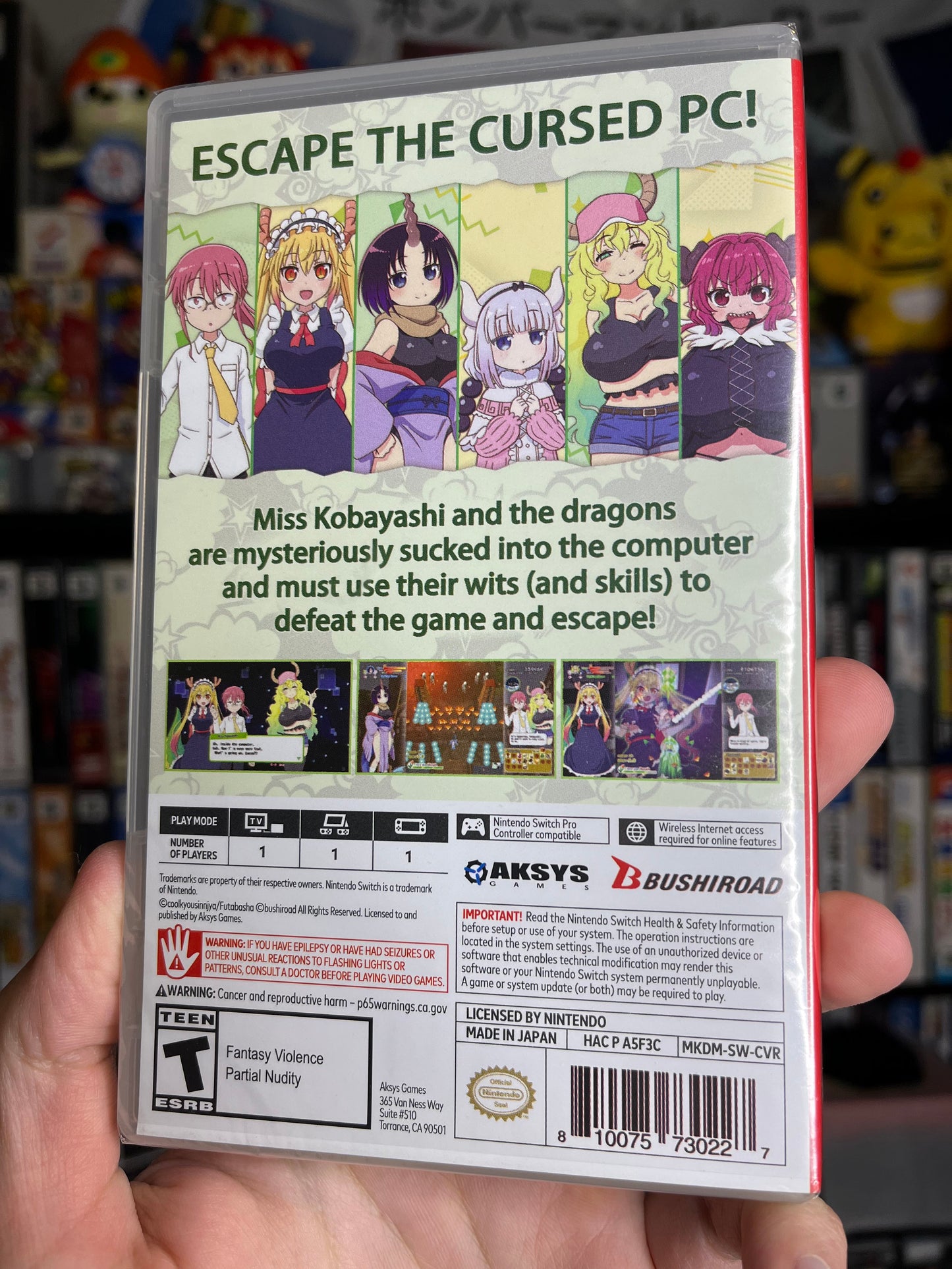 Miss Kobayashi's Dragon Maid Burst Forth!! Choro-gon Breath Nintendo Switch SEALED