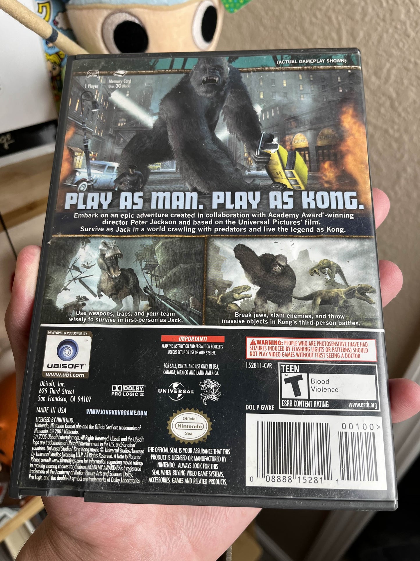 King Kong The Movie The Game GameCube CIB Clean