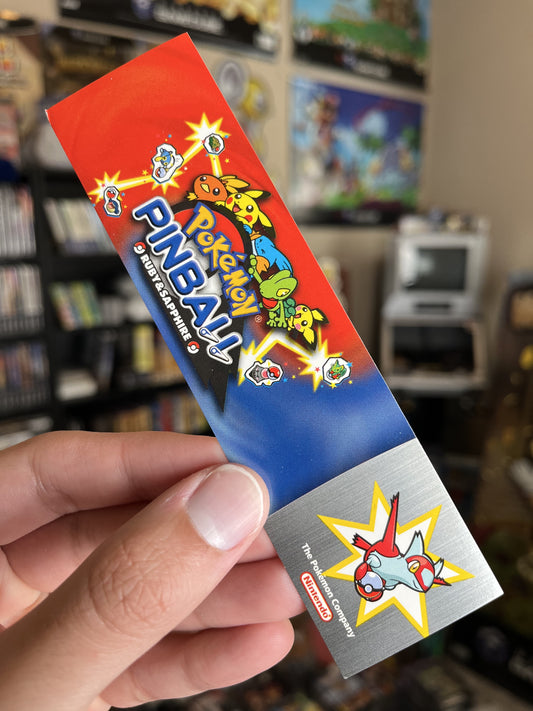 Pokemon Pinball Ruby & Sapphire Promo Bookmark (Latias Version) RARE