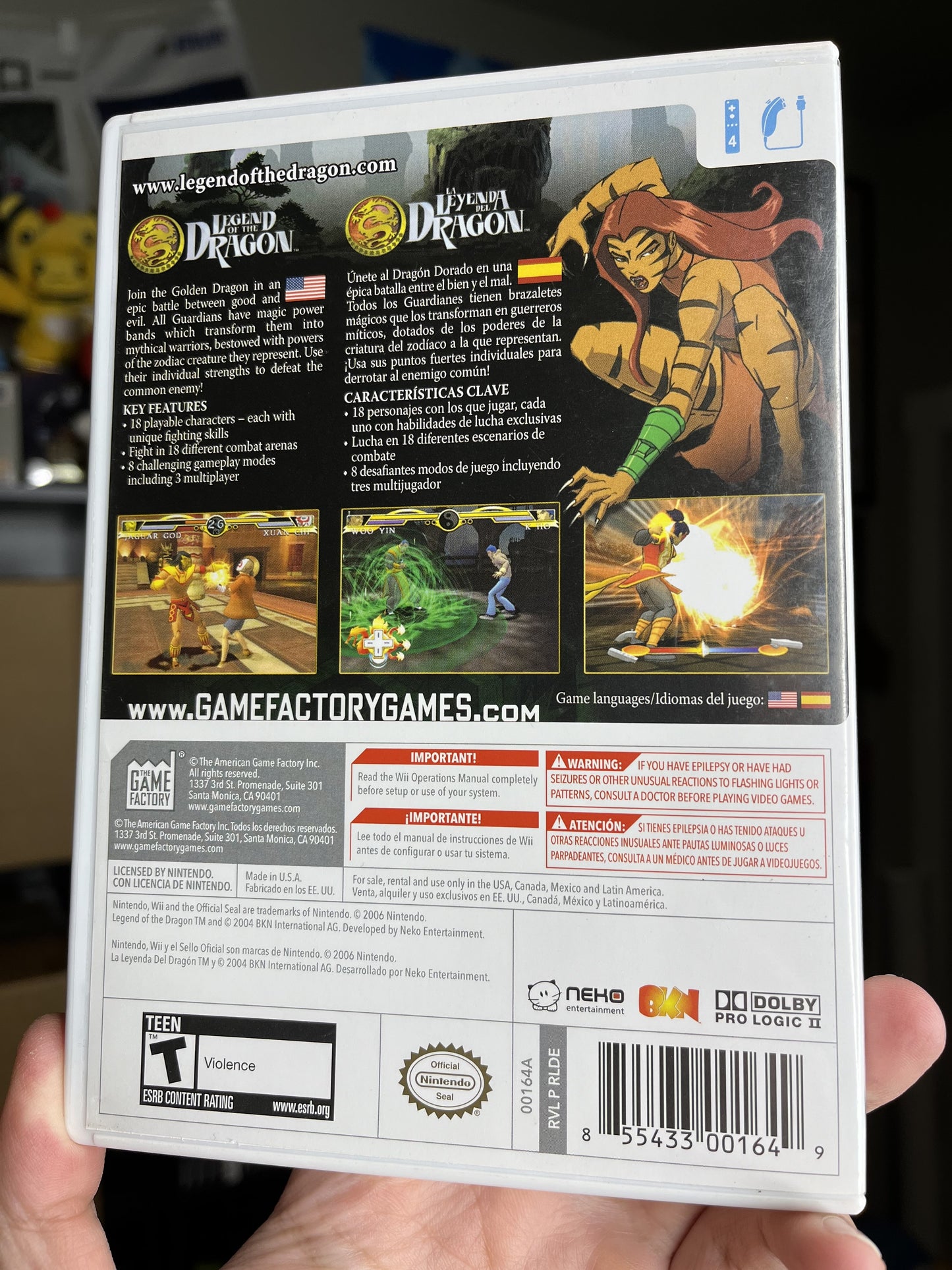 Legend of the Dragon Wii CIB