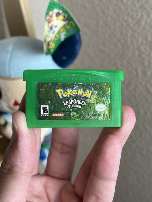 Pokemon Leaf Green GBA Authentic Clean