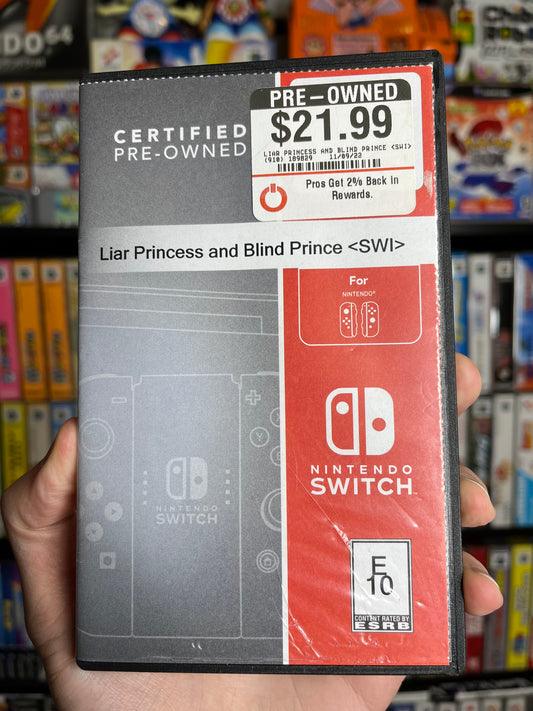 Liar Princess and the Blind Prince Nintendo Switch Game Only