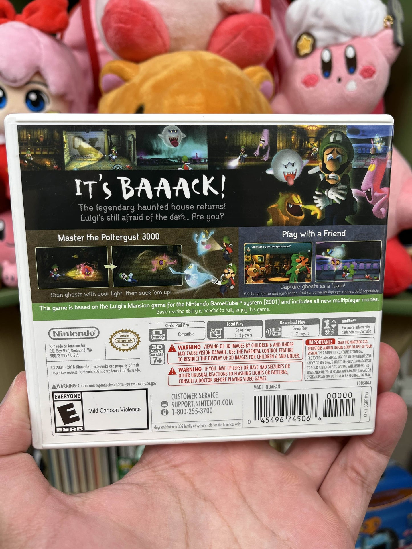 Luigi's Mansion 3DS Remake CIB Minty