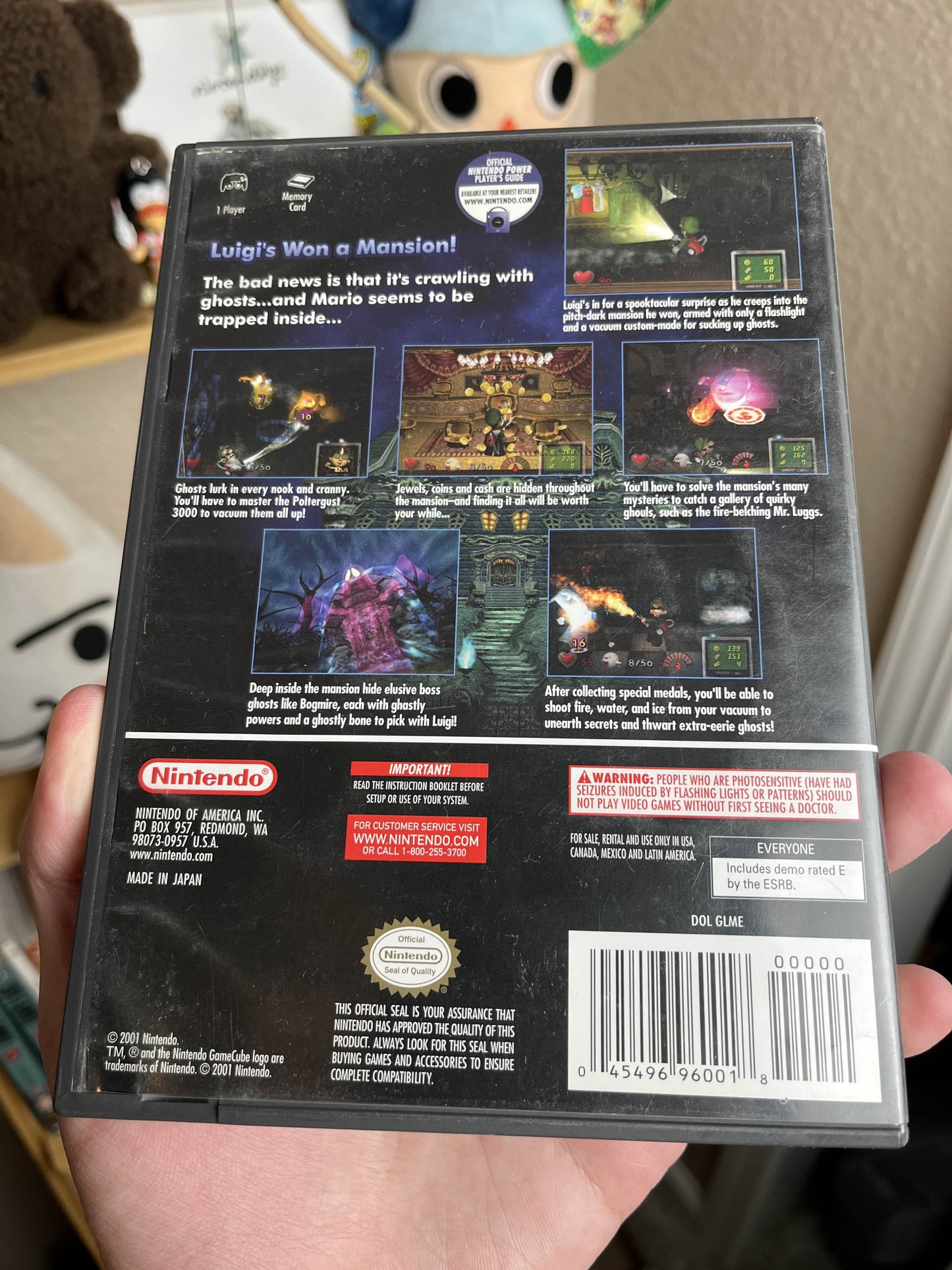 Luigi's Mansion GameCube CIB Clean Black Label