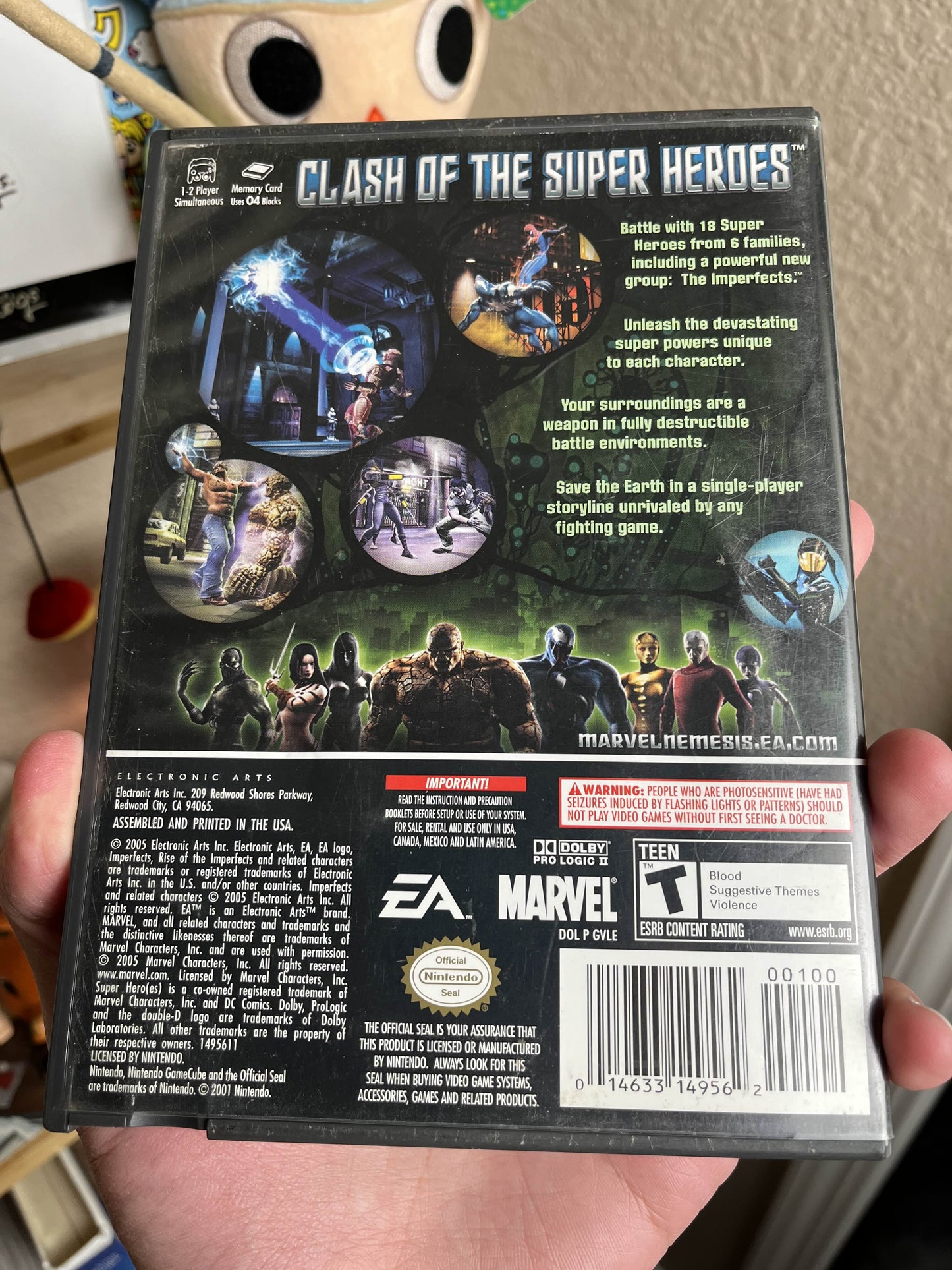 Marvel Rise of the Imperfects GameCube CIB Clean