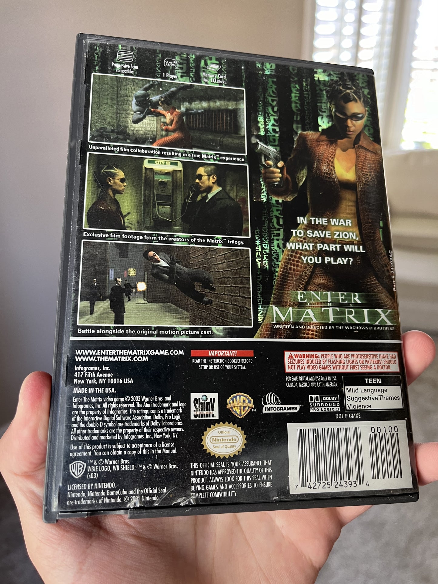 Enter the Matrix GameCube CIB Clean