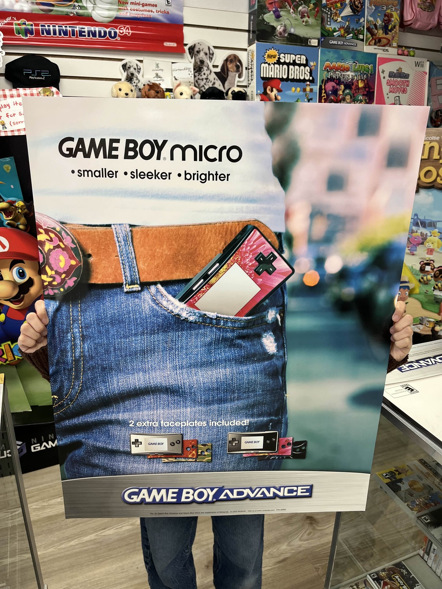 GameBoy Micro Promotional Store Display Poster