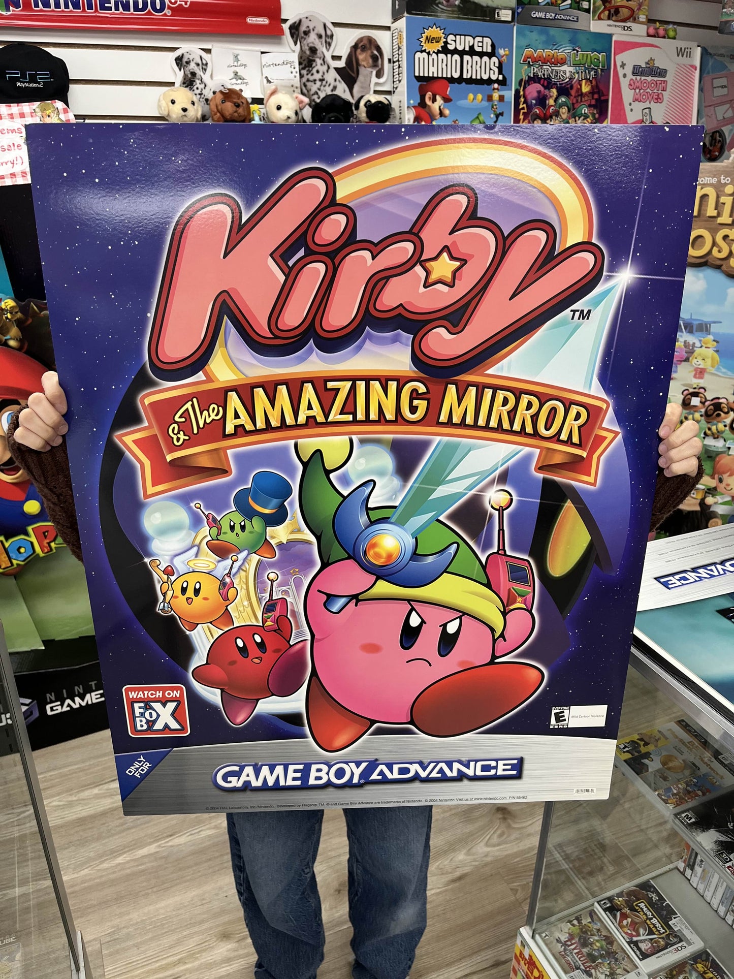 Kirby & the Amazing Mirror Promotional Store Display Poster