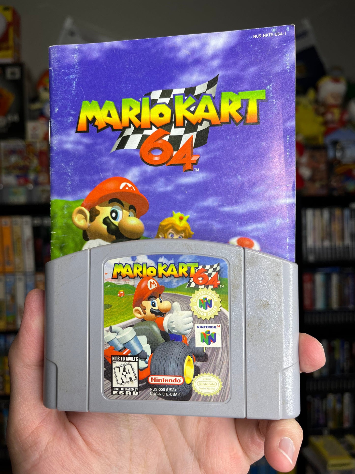 Mario Kart N64 Clean W/ Manual