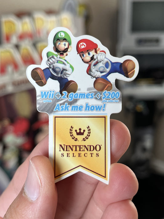 Mario Kart Wii Nintendo Selects Promo Pin